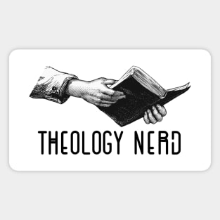 Theology Nerd bible in hand Magnet